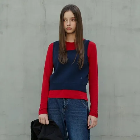 [현대백화점] [플라스틱아일랜드] 라운드넥 긴팔 티셔츠 (PR4CL065) +할인쿠폰