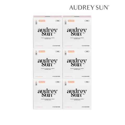 오드리선 NEW TCF 더블코어 생리대 중형 M 14P x6개 +할인쿠폰