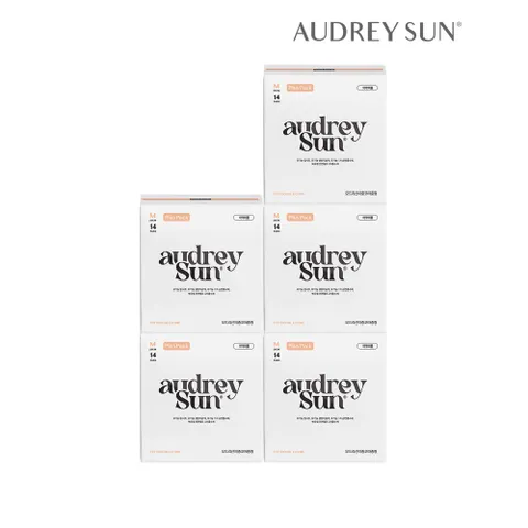 오드리선 NEW TCF 더블코어 생리대 중형 M 14P x5개 +할인쿠폰