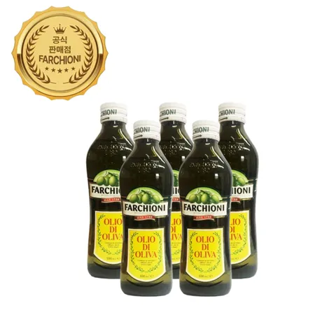 파르키오니 퓨어 올리브유500ml 5병 (스티로폼)