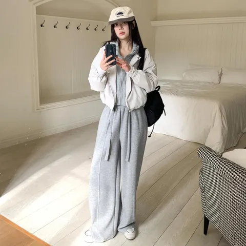 여성 데일리 캐주얼 봄 가을 후드 점퍼