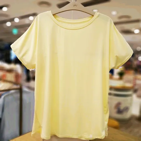 [현대백화점] [모든구매고객께 무냐 다용도가방증정/소진시까지]무냐무냐 텐셀모달3부돌먼슬리브티-버터옐로우(여)J/MFJMBFCE01