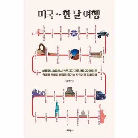 [웅진북센]미국 한 달 여행  샌프란시스코에서 뉴욕까지 자동차로 3000마일