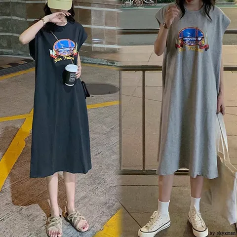 여성 민소매 캘리포이나 프린팅 롱원피스 +할인쿠폰