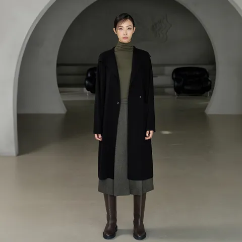 [런칭가 149000원]J BY 라쿤블렌드 울 니트 맥시 롱코트 +무이자3개월