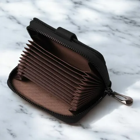 게더릭 소가죽 카드지갑 (블랙) b