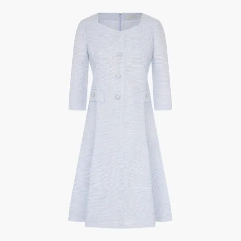 [현대백화점] [라인어디션](N712) (NWOPND0200)스퀘어넥 쥬얼버튼 트위드 원피스