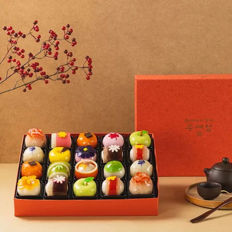 [수예당] 화과자 4호(20입)+한지포장백+쇼핑백 증정