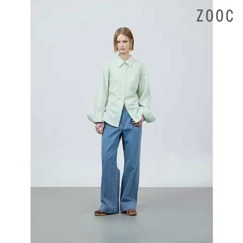 [ZOOC] 백 스트랩 코튼 셔츠 LN_Z251MSC003 +할인쿠폰