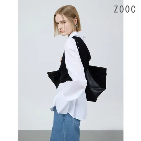 [ZOOC] 백 스트랩 코튼 셔츠 WH_Z251MSC003 +할인쿠폰