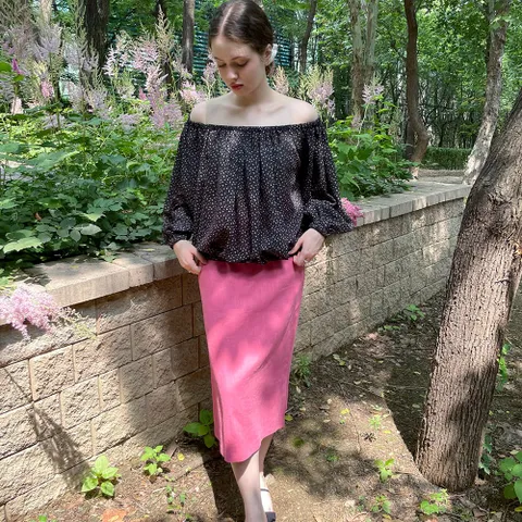 [티나블러썸]25SS 블랙 데이트룩 데일리 불리 블라우스 바이 티나블러썸 +할인쿠폰