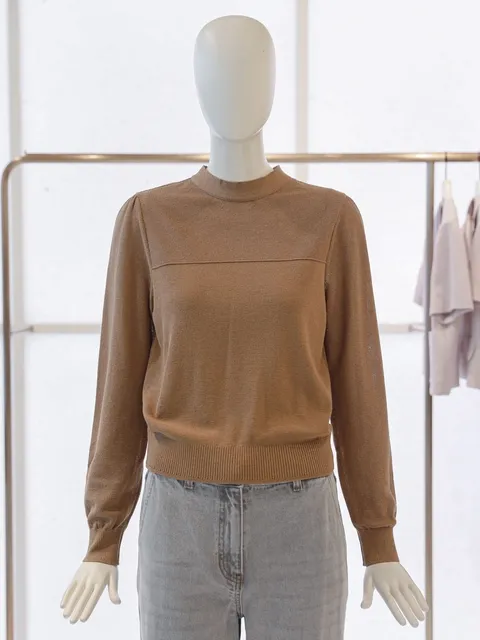 [현대백화점] [CC콜렉트] 하프넥 백 타이 니트 풀오버 (E253KSK103)