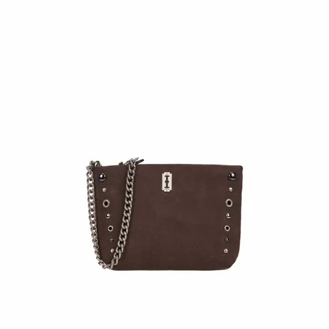 [현대백화점] [vunque]Perfec Goth Suede Pouch (퍼펙 고스 스웨이드 파우치) Rum Brown