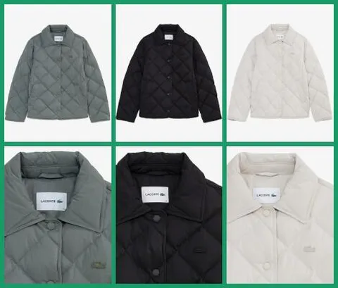 [현대백화점] [라코스테여성]25FW다이아퀼팅 경량 카라 다운BF265E-55N +할인쿠폰