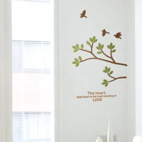 아트박스/디자인베이 [우드스티커] 버드하모니 (컬러완제품)