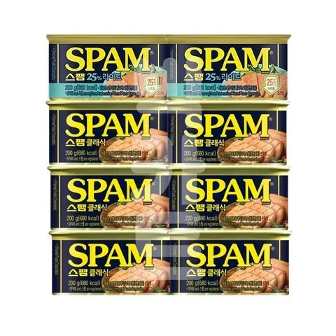 스팸 클래식200g 6캔+마일드 (25% 라이트) 200g 2캔_H1