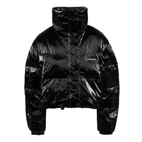 [이자벨마랑] 23FW TELIA 로고 패치 숏 패딩 MA0129FA A3C49E 01BK