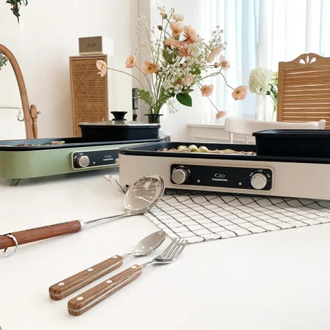 [멀티그릴판+전골팬] 대원 반반멀티그릴 2IN1 전기그릴 전골팬 DW-WTG103 +할인쿠폰