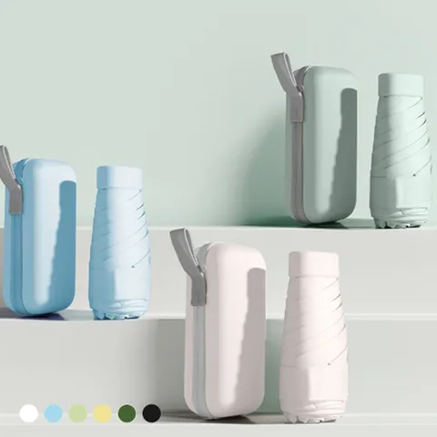 [무케] 포유렐라_초경량 UV차단 소형 6단 사각 미니 우산(6colors) 암막 양산 양우산 우양산 +할인쿠폰