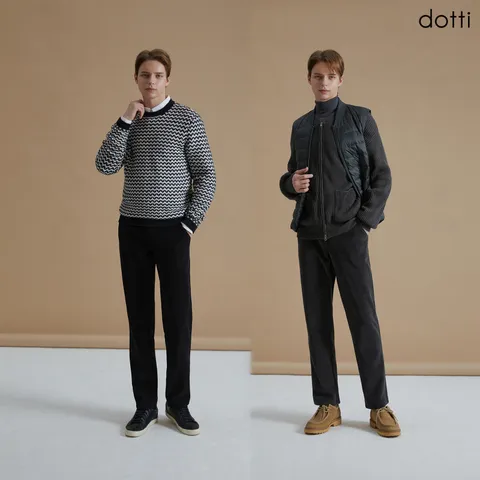 [도티 dotti] 도티 남성 코듀로이 기모 본딩 팬츠 2종 (QNSM)