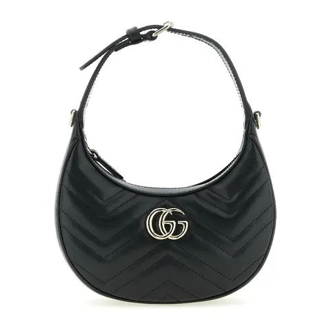 [해외배송][구찌] GG 마몬트 쉐브론 마틀라쎄 가죽 스몰 숄더백 699514AAET8 1000 +할인쿠폰