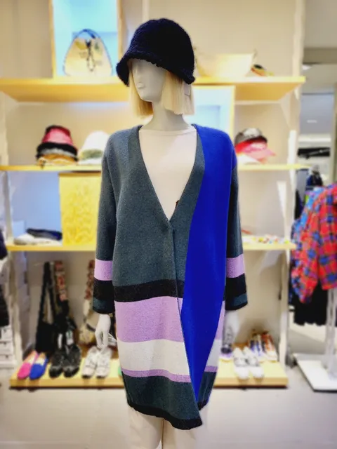 [현대백화점] [베네통] (BAKC70361) 라쿤 롱가디건