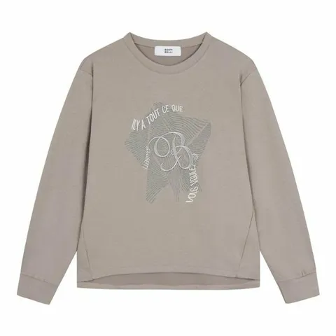 [하프클럽/베스띠벨리]베스띠벨리 23가을  스트링  자수  스웨트 티셔츠2812BE