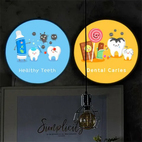 아트박스/꾸밈 nh398-LED액자35R_건강하고예쁜치아