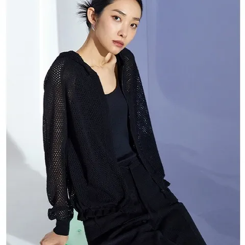 [런칭가 79900원]J BY 썸머니트후드점퍼 +할인쿠폰