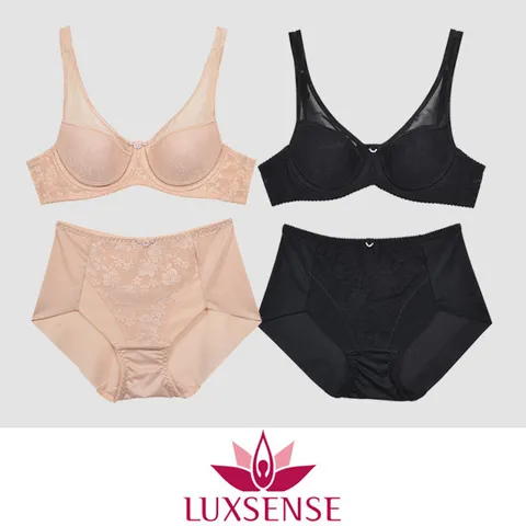 노아모드 로맨틱한 시스루 레이스 풀컵 와이어 C컵 브라 팬티 세트 여성브라팬티세트