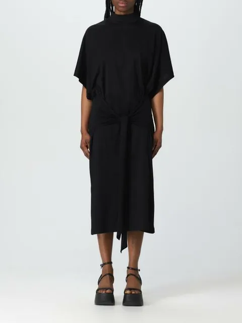 해외배송 23SS 칼라거펠트 롱 원피스 231W1353 999 Black +할인쿠폰