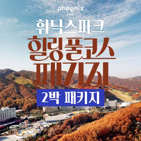 [몰] [2박 2인] 휘닉스파크 힐링 풀코스 패키지 (호텔 조식뷔페+워터+곤돌라+사우나) - 현대Hmall