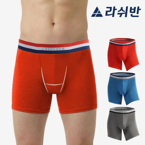 [라쉬반 스타터] 남자팬티 엠비션 커버레그핏 시티 3종