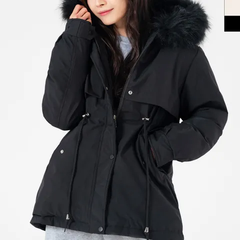 여성용 멋스러운 겨울자켓 하프패딩 패션룩 겨울잠바