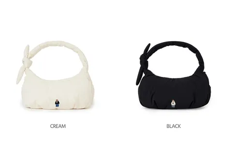 [현대백화점] [후아유] Padded Ribbon Hobo Bag (WHBGF4V21A) +할인쿠폰