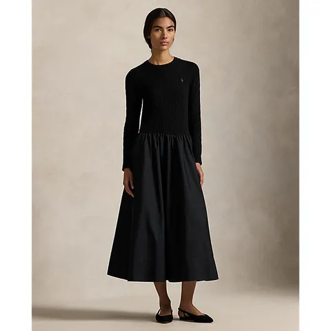 폴로 랄프 로렌 여성 하이브리드 케이블 스웨터 드레스(WMPODRSNFA20997001) + 최종 결제가 기준 15% 적립