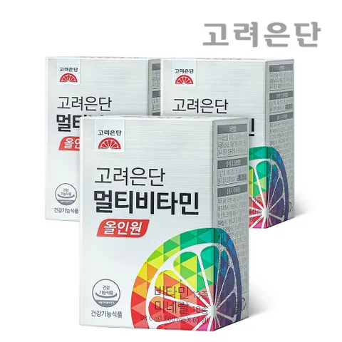 [본사직영] 고려은단 멀티비타민 올인원 종합비타민 60정 X 3개 (6개월분)