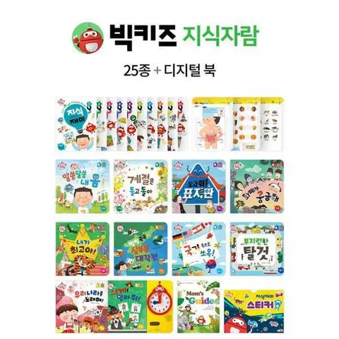 [천재교육] 우리 아이 첫 지식정보 프로그램: 빅키즈 지식자람 세트 (총 25종+디지털북) / 바나나펜 별매