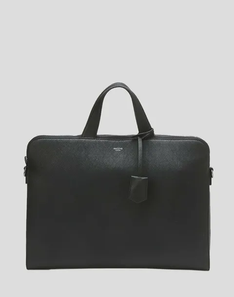 [현대백화점] [헤지스 핸드백] [HJBA5F412] 블랙 로고배색 가죽 서류가방 +할인쿠폰(선물포장요청시쇼핑백과 같이 동봉해드립니다 )