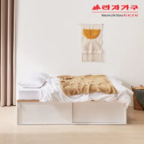 라자가구 비바 빅 수납 슬라이딩 침대 Q + 유로탑매트 LCW204 +할인쿠폰