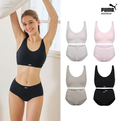 [제로퓨즈] 푸마 여성 레이온 골지 브라팬티 8종세트 - 현대Hmall