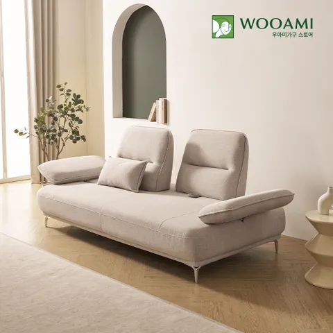 우아미가구 사만다 3인용 로터스 패브릭 스윙 소파