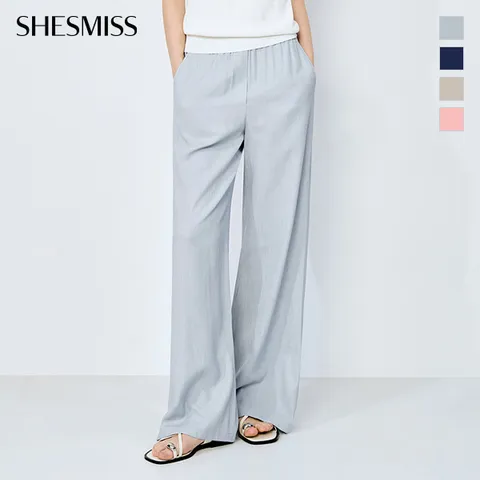 [쉬즈미스] 린넨 밴딩 와이드 팬츠_SWWSLO21060 +할인쿠폰