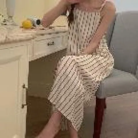 아트박스/에이치플러스몰 세로 스트라이프 롱원피스 민소매 나시 (WC5E3E5) +할인쿠폰