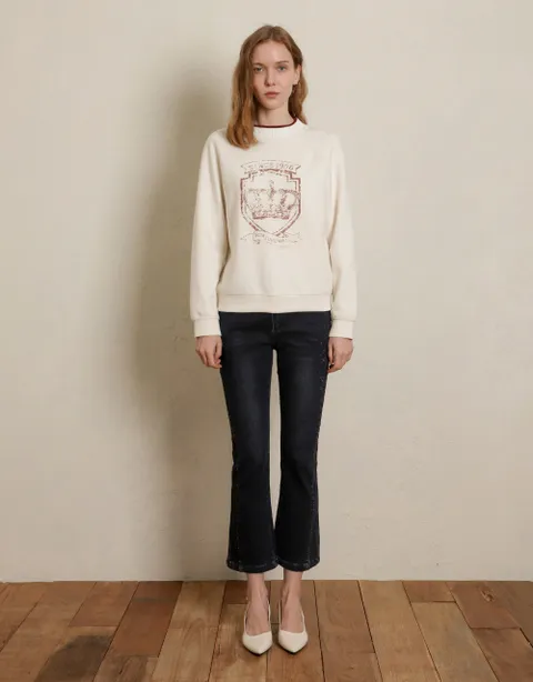 [현대백화점] 손정완 ZDR2121090 크라운 빈티지 티셔츠