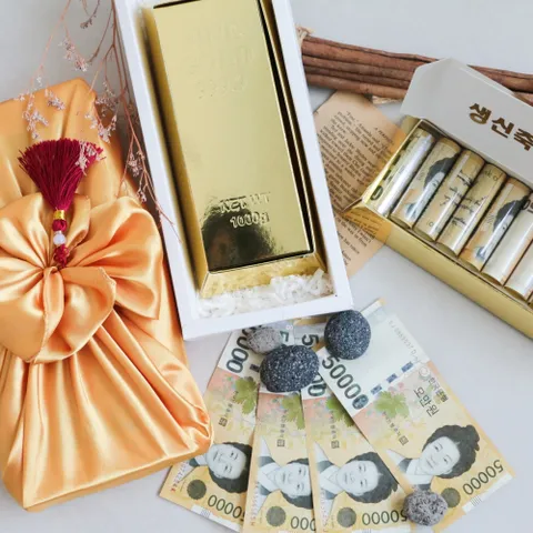[갓샵]골드바 안에 반전 용돈 쏙 박스 [어버이날 부모님 생신 생일 이벤트 현금 돈 선물 추석 설 환갑