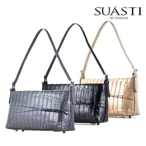 [수아스티]리얼악어 테일숄더백 3칼라 +할인쿠폰