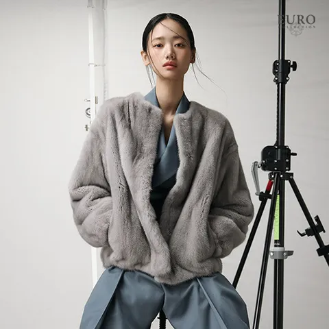 [런칭가 1190000원]유로컬렉션 25FW 사파이어 휘메일 풀스킨 밍크 자켓