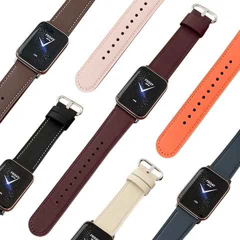 [고급스러운 스트랩 추천]샤오미 미밴드9 8 프로 호환 빈티지 심플 가죽 버클 스트랩 밴드 시계줄