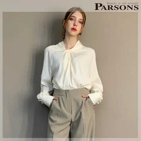 [현대백화점] [파슨스][Flat white] 호이블라우스 (PW2R2BL08) +할인쿠폰
